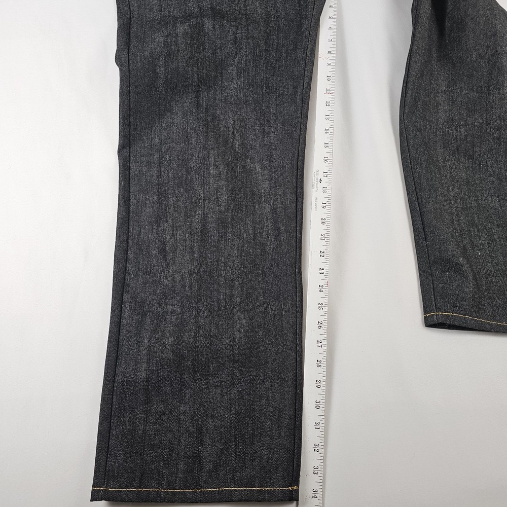 Vintage Karl Kani Gold Jeans Men 40x34 Dark Wash Embroidered Hip Hop - Picture 5 of 7